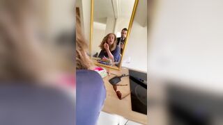 Fucking me from behind while I do my Makeup