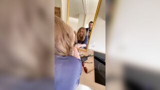 Fucking me from behind while I do my Makeup