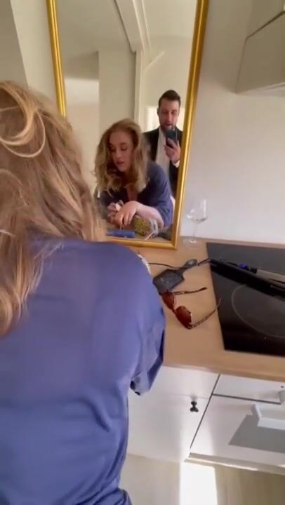 Fucking me from behind while I do my Makeup