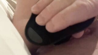 Creaming on my Black Dildo