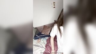 Girlylana - Intense Fucking With Big White Dildo