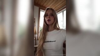 Caroline Zalog - Teasing in Sexy G String