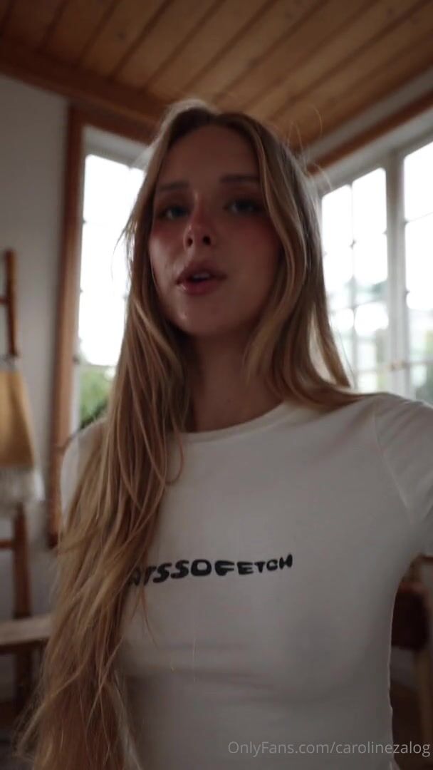 Caroline Zalog - Teasing in Sexy G String