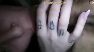 Swedish Tattooed Babe Daniella Blowjob & Doggystyle
