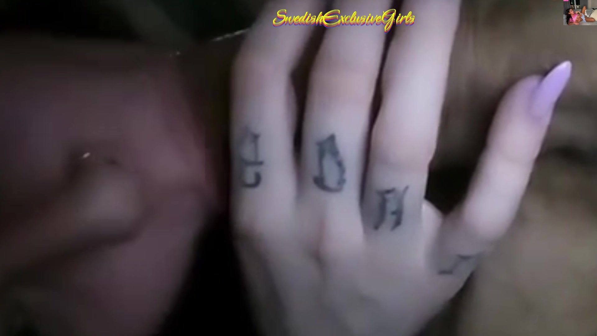 Swedish Tattooed Babe Daniella Blowjob & Doggystyle