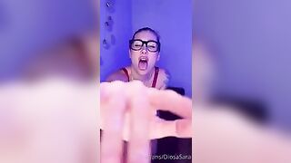 Finnish DiosaSara Masturbation In Red Lingerie