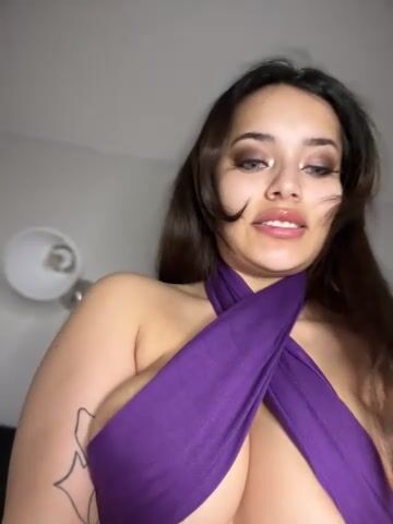 Swedish Camgirl MissBelleNoire LiveStream Part 5 Playing With Her Sexy Big TIts