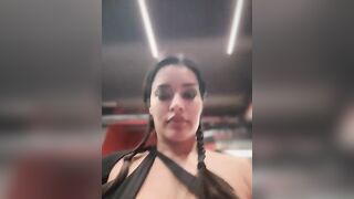 Swedish Camgirl MissBellNoire Full LiveStream Part 21 Gym Workout