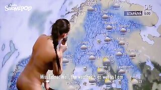 Naked Finnish Weather Girl