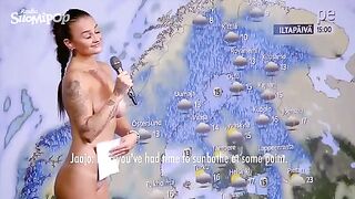 Naked Finnish Weather Girl
