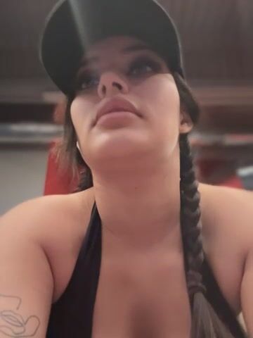 Swedish Camgirl MissBellNoire Sexy Workout Big Tits