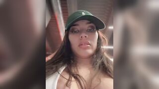 Swedish Camgirl MissBellNoire Part 30 Pussy Play Inside Panties At The Gym Lockerroom