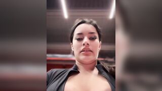 Swedish Camgirl MissBellNoire Part 43 Gym Workout With Big Tits Hanging Out