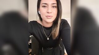 Swedish Camgirl LebanseTeen Part 7 Blowjob On Dragon Dildo & Masturbates Her  Pussy