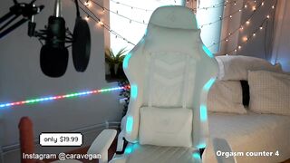 Swedish ScandiDreamGirl Cara Livestream Part 2 Playing WIth Her Tight Pussy & Orgasm