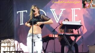 Swedish PopStar Tove Lo Flashing Her Tits Fast In Two Diffrent Live Concerts