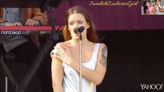 Swedish PopStar Tove Lo Flashing Her Tits Fast In Two Diffrent Live Concerts