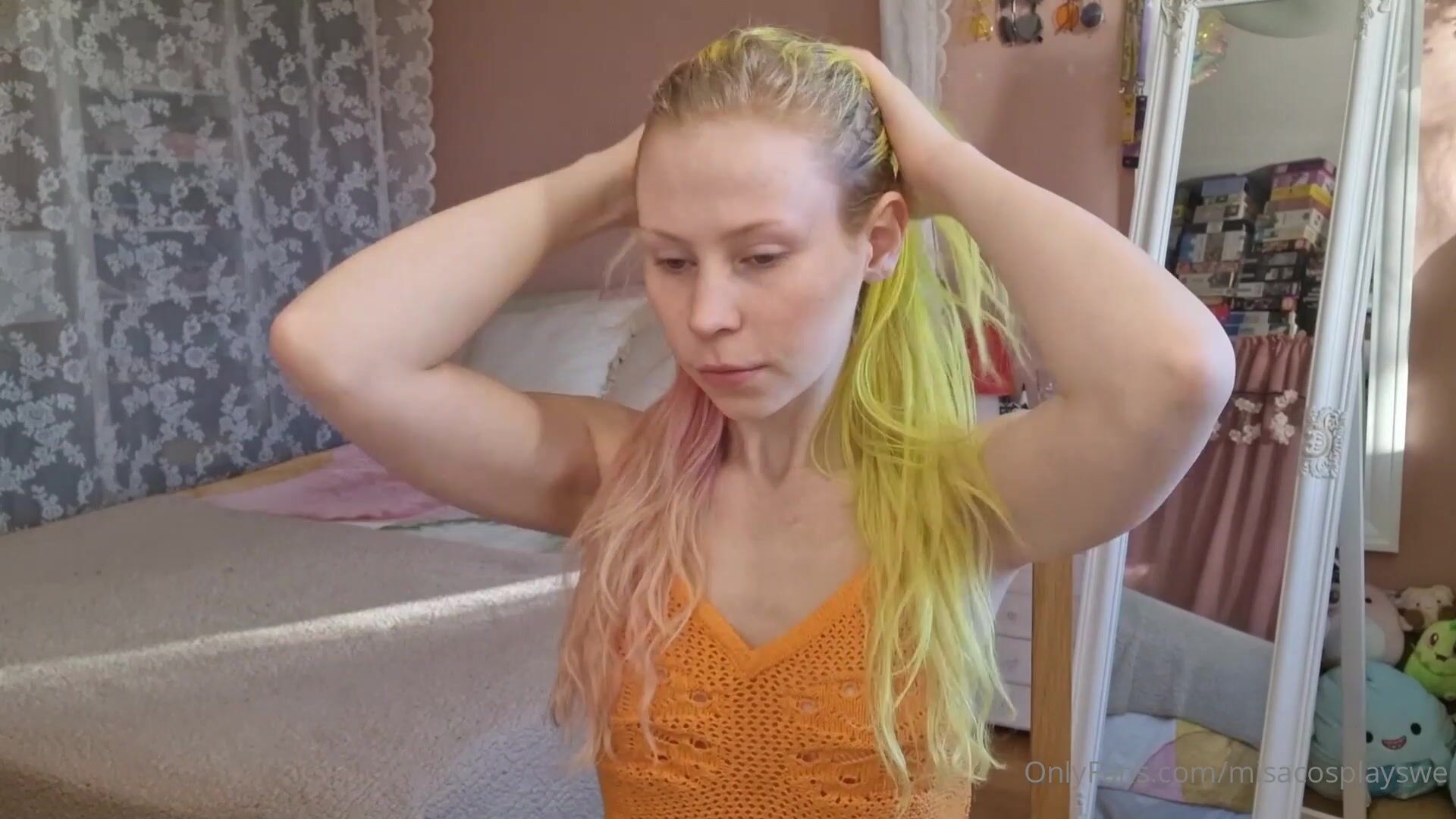 Misacosplayswe Make Up And Masturbation