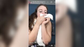 Amelia Wet Angel - Trying Clothes on Livestream