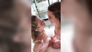 Riley Reid Intense Lesbian Kissing With Bri Summers