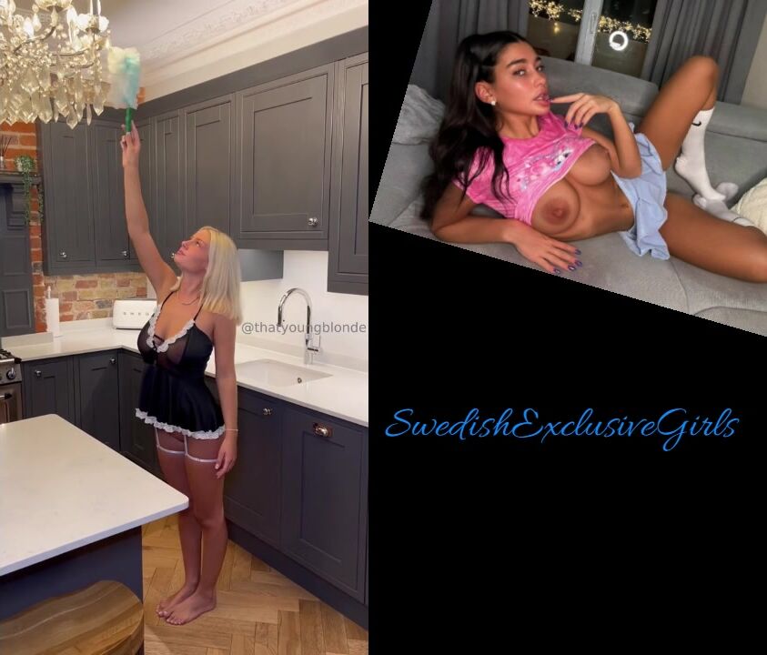 Swedish Bombshell ThatYoungBlonde Molly Mercedes Hot Housemaid Sextape & Creampie