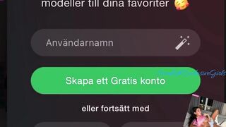 Swedish Camgirl OnlyVictoria Hot Anal & Pussy Double Dildo Penetration