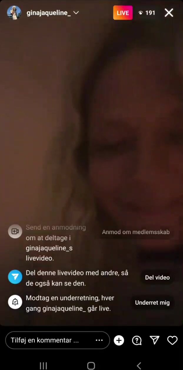 Danish Gina Jacueline Livestream