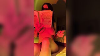 Mia Khalifa - Topless Book Reading Livestream