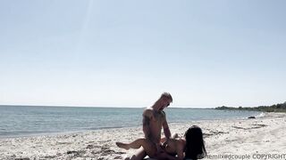 Danish Themiixedcouple Beach Fuck
