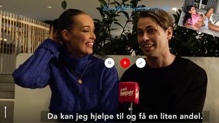 Norwegian Ex On The Beach Rine Milane Shows Her Perfect Big Tits In Live TV