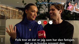 Norwegian Ex On The Beach Rine Milane Shows Her Perfect Big Tits In Live TV