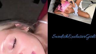 Swedish Hot Blonde Slut Takes 2 Facial Cumshots