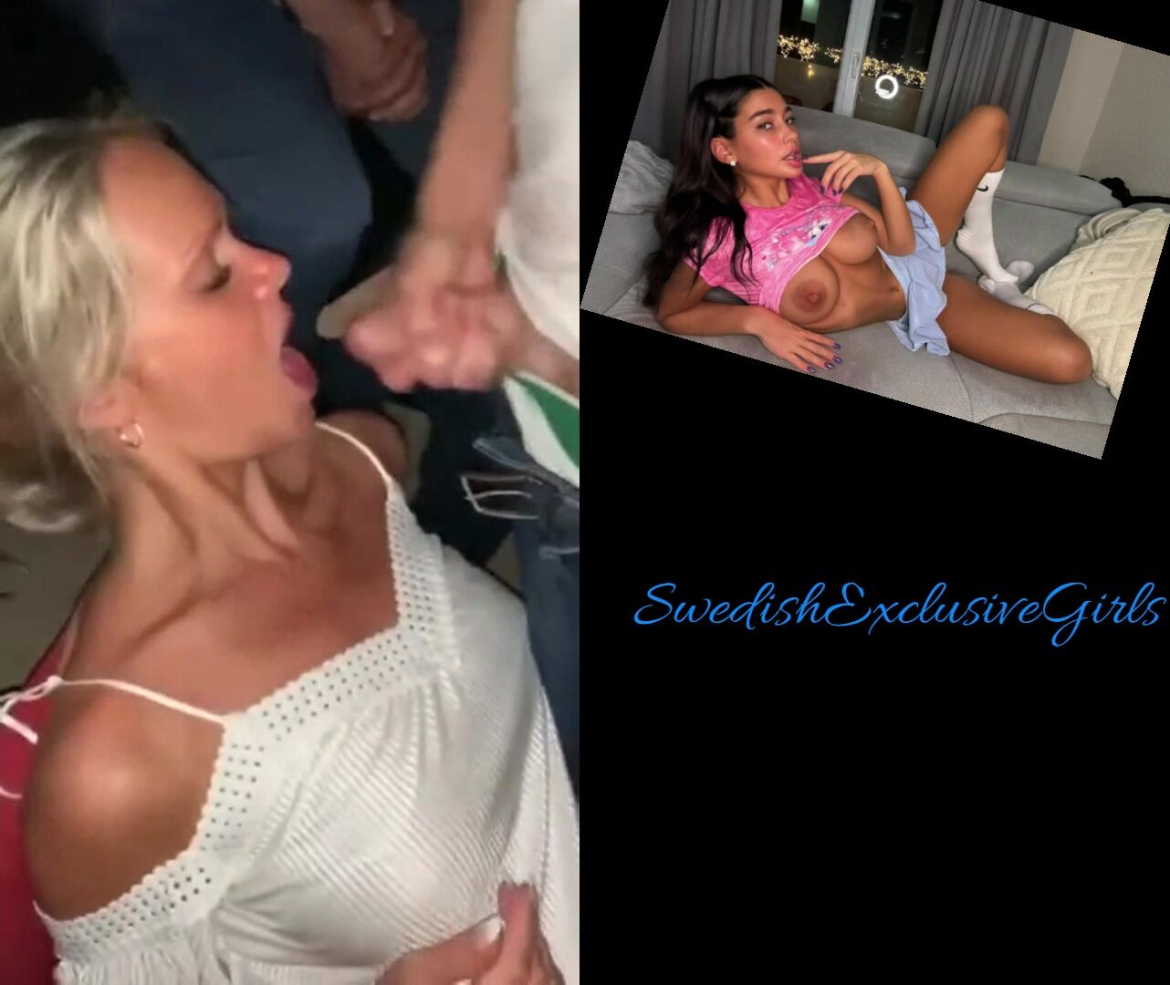 Swedish Hot Blonde Slut Takes 2 Facial Cumshots