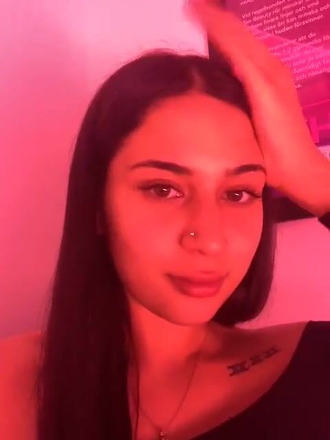 Swedish Camgirl LebanseTeen Part 30  Naughty Solarium Pussy Masturbation