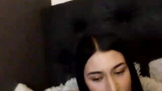 Swedish Camgirl LebanseTeen Part 34 Mastursbates Her Tight Pussy & Sucks Dick