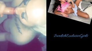 Swedish Tattooed Babe Blowjob Dick & Cum In Mouth