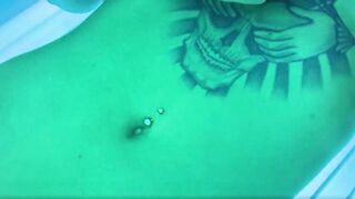 Swedish Camille Snow Fingers Her Tight Pussy At Solarium