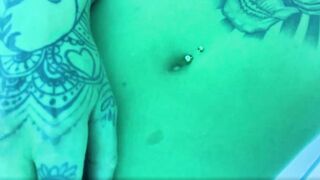 Swedish Camille Snow Fingers Her Tight Pussy At Solarium