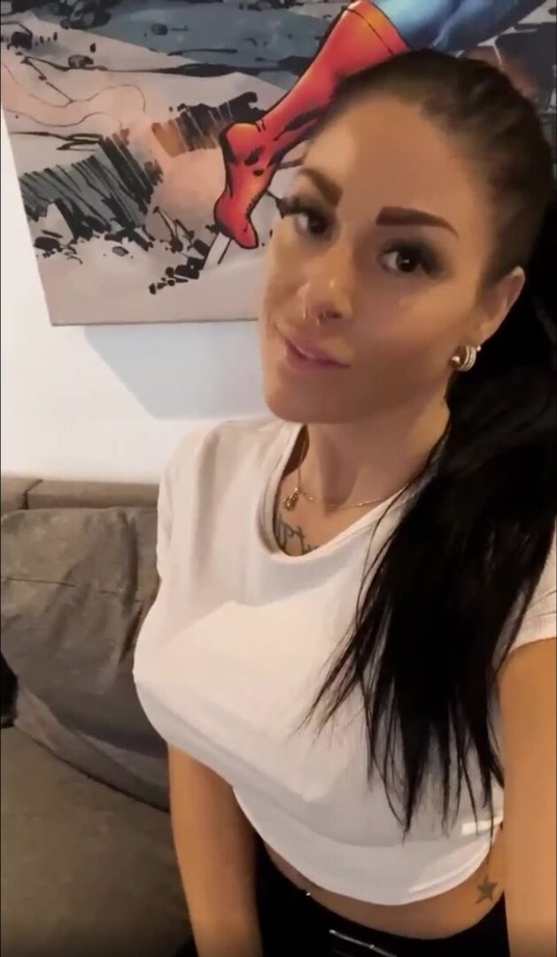 Danish Camille Snow Flashing Her Big Tits