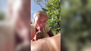 Danish Lemon Lux Hot Blowjob Outside