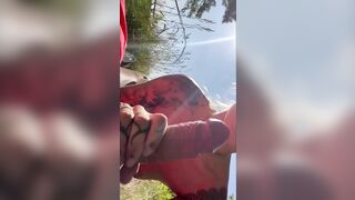 Danish Lemon Lux Hot Blowjob Outside