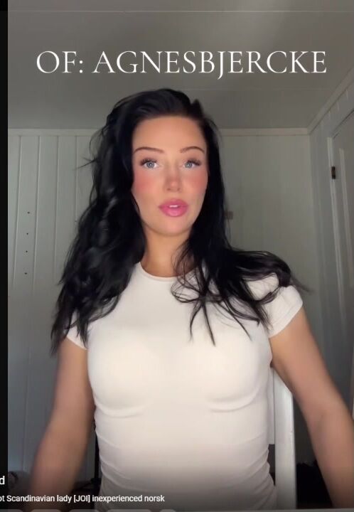 Norwegian Babe Agnes Bjercke Jerk Of Instructions