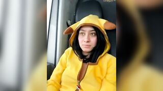 Swedish Colombian Camgirl  Etherealsweden Masturbates  Tight Pussy In Pikatchu Outfit