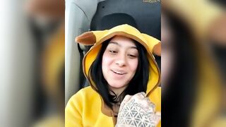 Swedish Colombian Camgirl  Etherealsweden Masturbates  Tight Pussy In Pikatchu Outfit