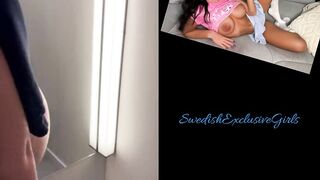 Norwegian Babe AnneSofie Shows Her Fully Tight Hot Naked Body In Changing Room