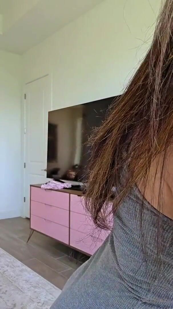 Alinity Stripping in Tight Mini Dress