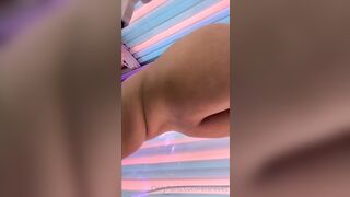 Norwegian Thea Helset/Enireves nude in tanning bed