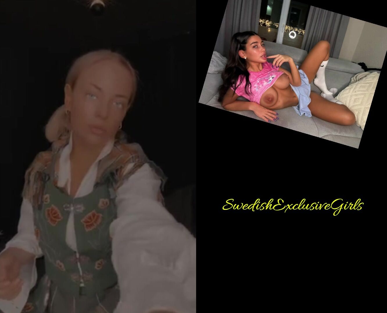 Norwegian Babe Johanne Nordeng Hot Striptease Dildo Blowjob & Tight Pussy Masturbate