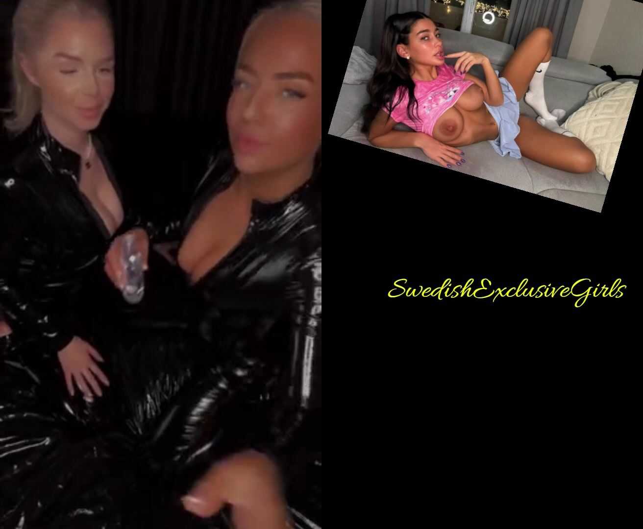 Norwegian Johanne Nordeng& BelleBunny Lesbian Oily Pussy Masturbation & Boob Pressing