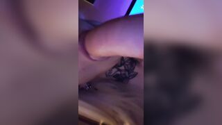 Swedish Moniz Big Dildo Bate On Sofa